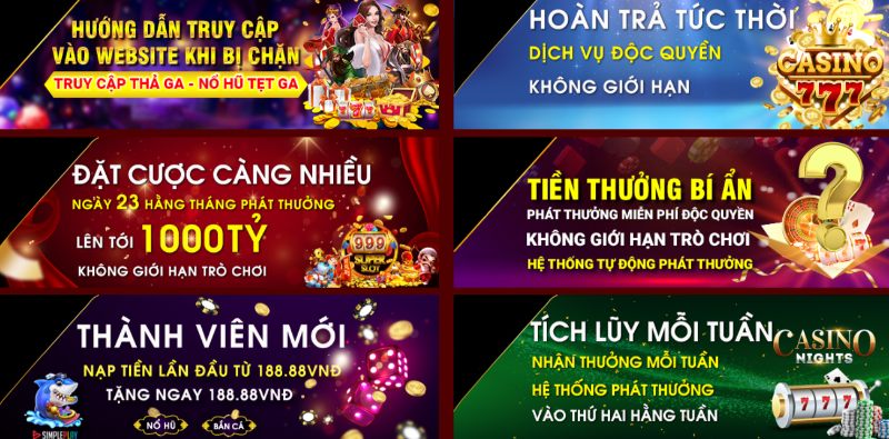 Gói thưởng chào mừng đầy tưng bừng 