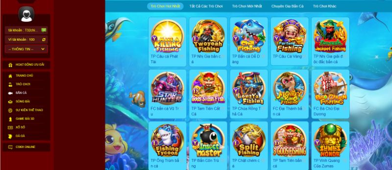 Hướng dẫn tham gia chơi game bắn cá ăn xu 33Win