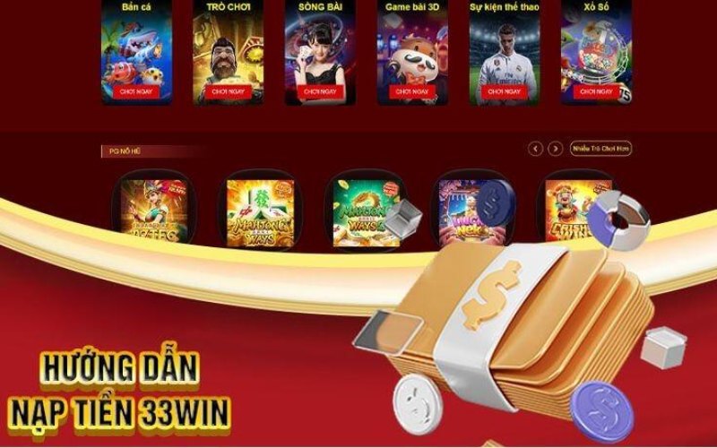 Điều kiện cần thiết khi nạp tiền 33win